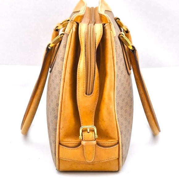 GUCCI Micro GG Vintage PVC Leather Shoulder Hand Tote Bag Brown​​​ - Picture 6 of 16